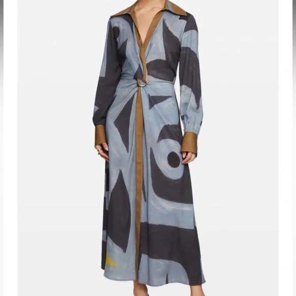 Manning Cartell Tiger Long Sleeve Silk Dress - Picture 2 of 9